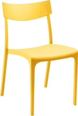 Produktbild von Gartenstuhl Lupia, Gartensitz, Outdoor-Stuhl, Outdoor-Sessel, Italy, 54x46 h80 cm, Gelb