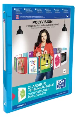 Immagine prodotto di Raccoglitore ad anelli di presentazione ELBA POLYVISION, 20 mm, blu
