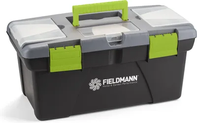 Obrázek produktu pro FIELDMANN FDN 4116 Box na nářadí, pevné plastové zámky, rozměry: 415 x 210 x 190 mm, vyjímatelný organizér uvnitř s praktickým madlem