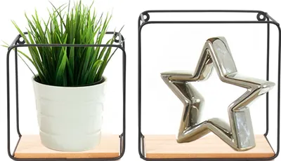 Produktbild von Tutumi Wandregal Sf-Z2 2Szt Black