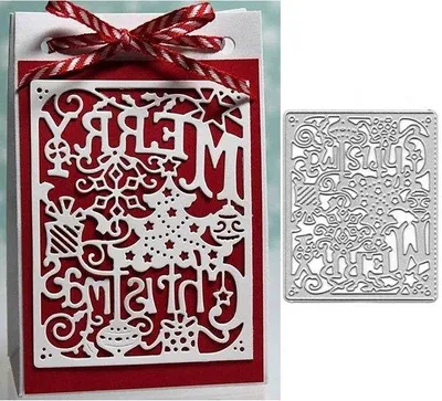 Produktbild von Metallische Kerststempel - DIY Scrapbooking Album Dekorationsstempel für Papier - Geschenkboxen und Karten machen