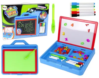 Produktbild von Leantoys Leuchtfarbe 2in1 Magnetische Zeichentafel