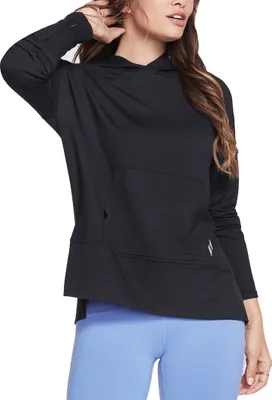 Produktbild von Skechers SKECHLUXE Restful Long Sleeve Hoodie Damen WHD78 BLK schwarz , Bekleidungsgröße:XXXL