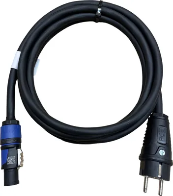 Produktbild von NWP Netzkabel 3m powerCON blau auf 230V Schuko Stecker - 3x2,5mm² - Gummischlauchleitung - NAC3FXXA-W-L Power-In (blau)