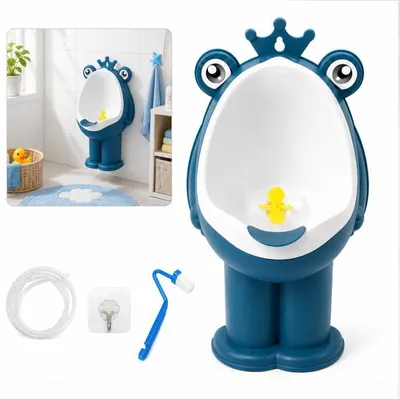 Produktbild von Froschförmiger Toiletten-Trainingsurinal für Kinder, wandmontierter Steh-Urinal für Jungen zur Unterstützung des Toilettentrainings