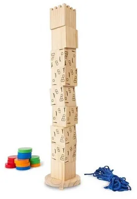 Image de Tour de pise geante en bois - jeu d'adresse exterieur