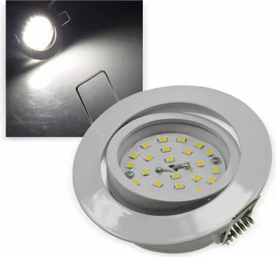 Produktbild von ChiliTec LED-Einbauleuchte Flat-32 tralweiß 80x32mm, 5W, 490lm, weißes Gehäuse