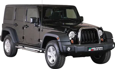 Image de Marchepieds Latéraux pour Jeep Wrangler 2011-2017 Acier Inoxy Argent
