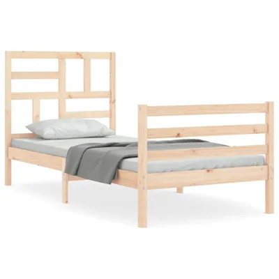 Obrázok produktu pre vidaXL Posteľ z masívneho dreva s čelom 100x200 cm