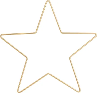 Produktbild von Metallring "Stern", Goldfarben Ø 25 cm