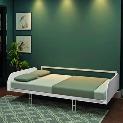 Immagine prodotto di Letto matrimoniale a scomparsa salvaspazio Simple bianco 214x38x148H