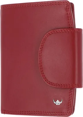 Produktbild von Golden Head Leder Geldbörse Polo RFID Protect Kombischeintasche mit Riegel 1439 Rot dunkelrot