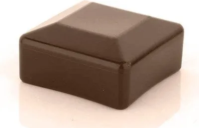 Produktbild von LogistSystem - 10x Zaunpfahlkappe 15x15 mm - Zaunkappen - Braun - Pfostenkappe Pyramide Quadratisch - Zaunpfostenkappen - Zaunabdeckung - Pfahl Deckel - Rohrkappen aus Kunststoff
