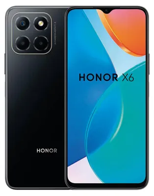Produktbild von Honor X6, 16,5 cm (6.5"), 4 GB, 64 GB, 50 MP, Android 12, Schwarz