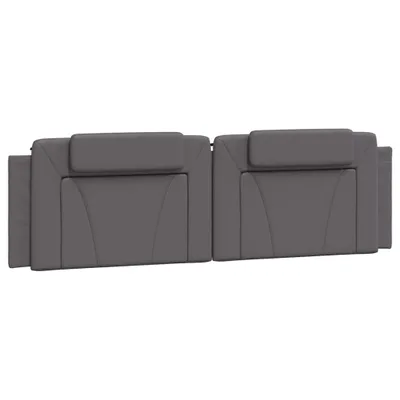 Produktbild von Kopfteil-Kissen "Viana" Grau 180 cm Kunstleder
