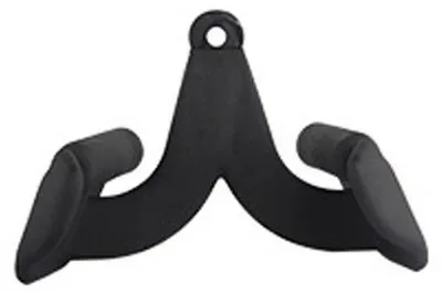Immagine prodotto di INF Maniglia Stretta Esterna per Lat Pulldown - Acciaio Rivestito in Plastica Opaca Nero per Sviluppo Mirato della Schiena