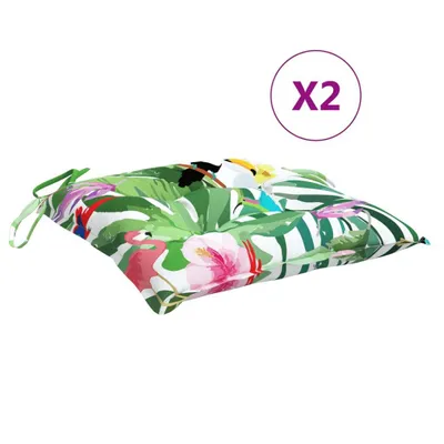 Immagine prodotto di Cuscini per Sedia 2 pz Multicolore 50x50x7 cm in Tessuto Oxford