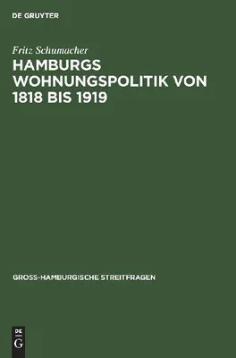 Produktbild von Hamburgs Wohnungspolitik von 1818 bis 1919