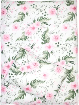 Produktbild von 4tlg Kinderwagenset Baby Bettwäsche für Kinderwagen Bezüge Decke Kissen 10. Flowers
