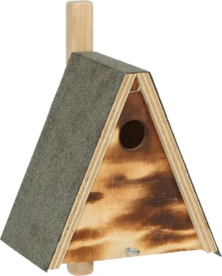 Produktbild von Dehner Natura Premium Wildvogel Nistkasten Falcon, Vogelhaus / Vogelnistkasten für Wildvögel, robust, 19 x 24 x 16 cm, aus FSC®-em Kiefernholz, braun