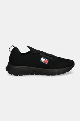 Produktbild von Tommy Jeans Runner Knitted Sneaker low Schwarz in Gr. 44