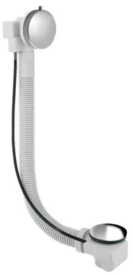 Produktbild von Sapho SENATOR Ablaufgarnitur mit Bowdenzug, Länge 700mm, Stopfen 72mm, Edelstahl matt