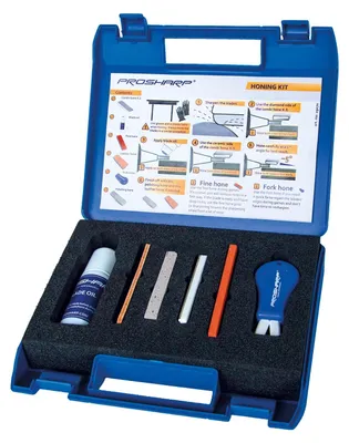 Produktbild von Schleifset mit X-3-Kombi-, Fein-, Gabel-, Polier- und Leder-Schleifsteinen, ölfrei
