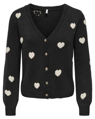 Produktbild von Only ONLRICA LS DETAIL V CARDI CC KNT Black/Hear XL