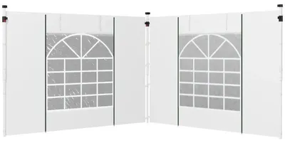 Produktbild von Pavillon-Seitenwände 2er-Set - für 3x3 oder 3x6 m | Farbe: Weiß