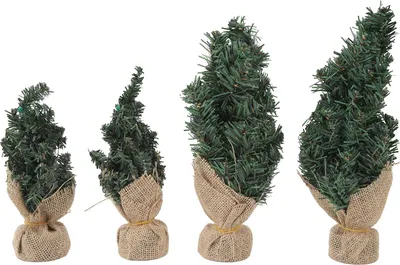 Produktbild von 4PCS Künstliche Mini Weihnachtsbaumtisch -Feiertag kleiner Desktop 20 cm 30 cm Wohnkultur