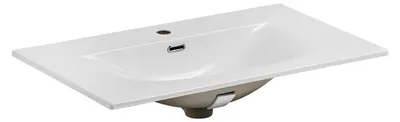 Produktbild von Waschbecken zum Einbau VELOA 80 cm Keramik weiß glänzend modernes Design