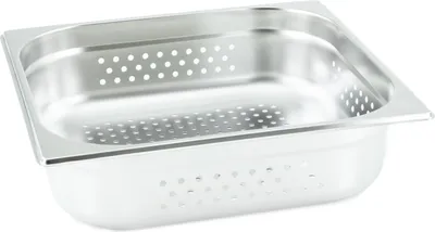 Produktbild von GN Behälter Gastronorm 2/3 100 mm gelocht/perforiert aus Edelstahl GVK ECO