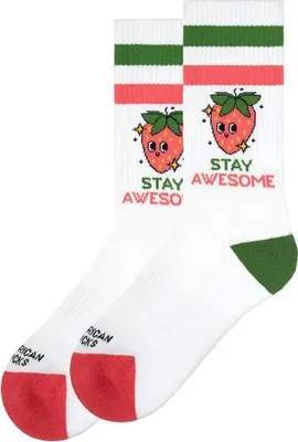 Image de American Socks Stay Awesome Chaussettes Blanc UE 36-46 Hommes,Femmes Blanc UE 36-46
