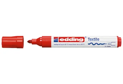Produktbild von Edding 4500 Shirtmarker rot 2-3mm