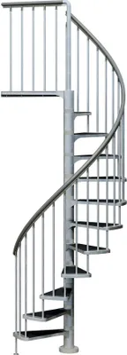 Produktbild von Dolle Aussentreppe Gardenspin 266,5-305,5cm Geschosshöhe 12 Stufen Trimax® Aussen-Ø125cm
