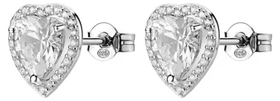 Immagine prodotto di Orecchini a cuore in argento Fancy Infinite White FIW165