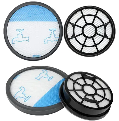 Image de Lot de 2 filtres HEPA pour l'aspirateur Rowenta Swift Power Cyclonic RO29xx. Compatible avec les modèles RO2910EA, RO2913EA, RO2915EA, RO2932EA, RO2957EA et RO2981EA. Remplace la référence ZR904301.