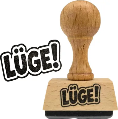 Produktbild von Lüge Holzstempel