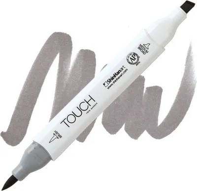 Zdjęcie produktu dla TOUCH dwustronny pędzel i dłuto, WG5 ciepły szary