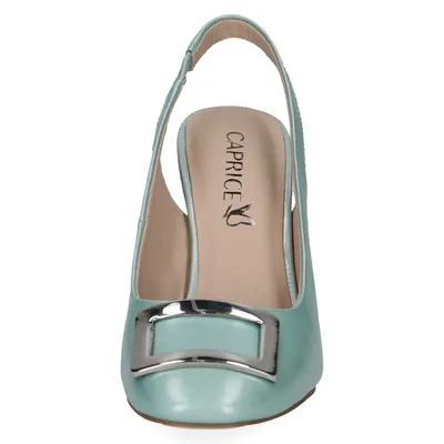 Produktbild von Caprice Damen Pumps Leder Zierschnalle High Heel Slingback 9-29602-42, Größe:36 EU, Farbe:Türkis