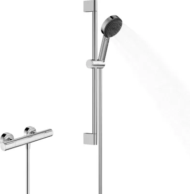 Immagine prodotto di hansgrohe Pulsify Select S set de douche 105, 3jet Relaxation, élément Ecostat, EcoSmart, barre de douche 650mm, 24272000, 24272000