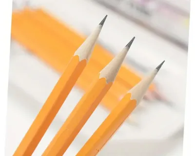 Produktbild von 100 Stück Bleistift HB2 Mit Radiergummi Für Schule Büro Arbeit