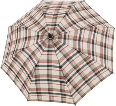 Image de doppler parapluie canne parapluie Steel Burgund Automatic Karo Karo Beige multicolore