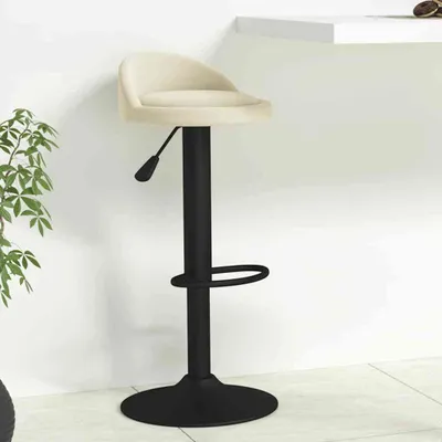 Produktbild von "2026 Promotion" Barhocker Creme Samt - Barhocker CC18643