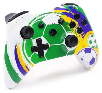 Productafbeelding van Draadloze gamecontroller voor PC en Switch, 2.4G, voetbaldesign, groen