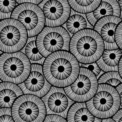 Produktbild von 20 Servietten Rosettes Festives White silver/black 33x33cm