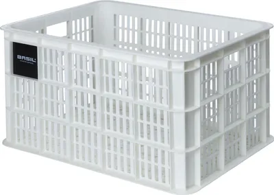 Obrázek produktu pro Přepravka Basil Bicycle Crate Large 40 l na nosič jízdního kola bílá 21162