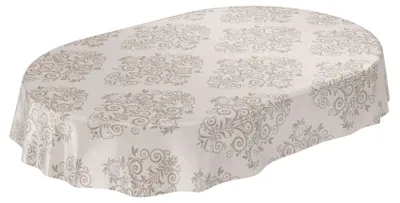 Wachstuchtischdecke abwischbar wasserabweisend 140 x 180 cm oval Schnittkante, Hauptbild