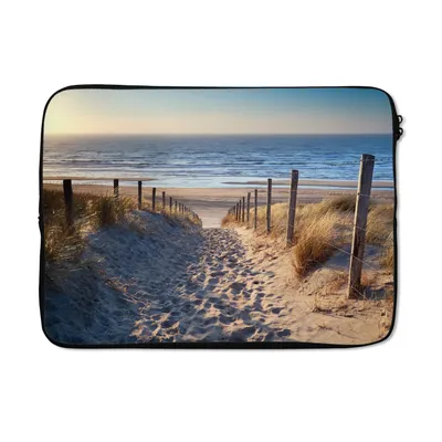 Produktbild von MuchoWow® Laptop Hülle 13 Zoll Sand - Strand - Düne - Meer - Sommer Laptoptasche - Laptophülle - Sleeve - Rundumschutz