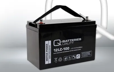 Produktbild von Q-Batteries 12LC-100 / 12V - 107Ah Blei Akku Zyklentyp AGM - Deep Cycle VRLA